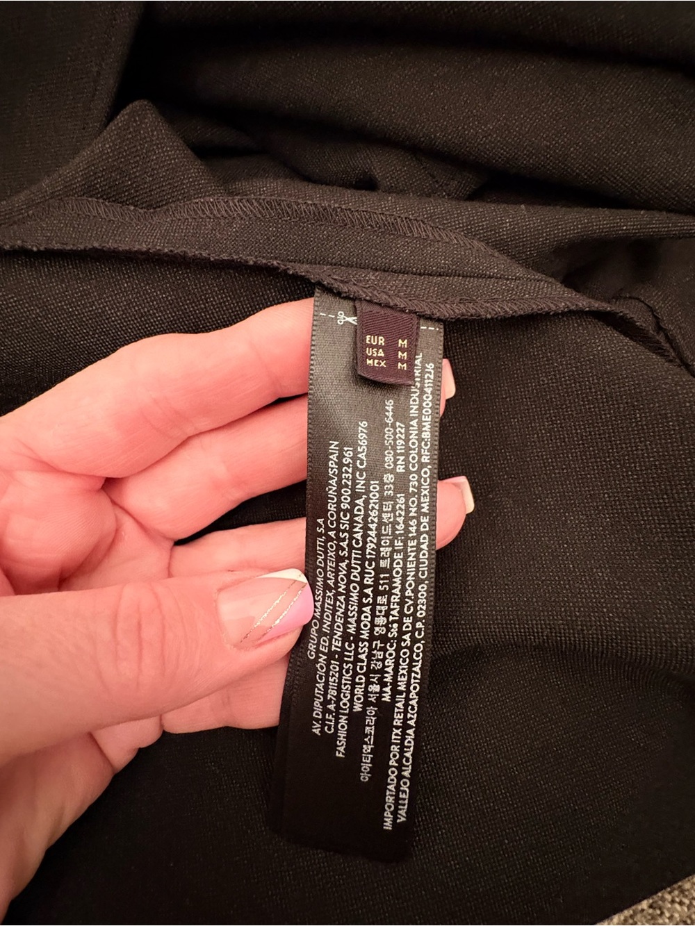 Massimo Dutti Black Sleeveless Draped Maxi Dress, size M - Picture 7 of 9
